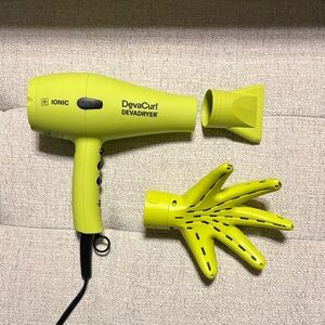 DevaCurl Lime Green Hair Dryer with Hand Diffuser